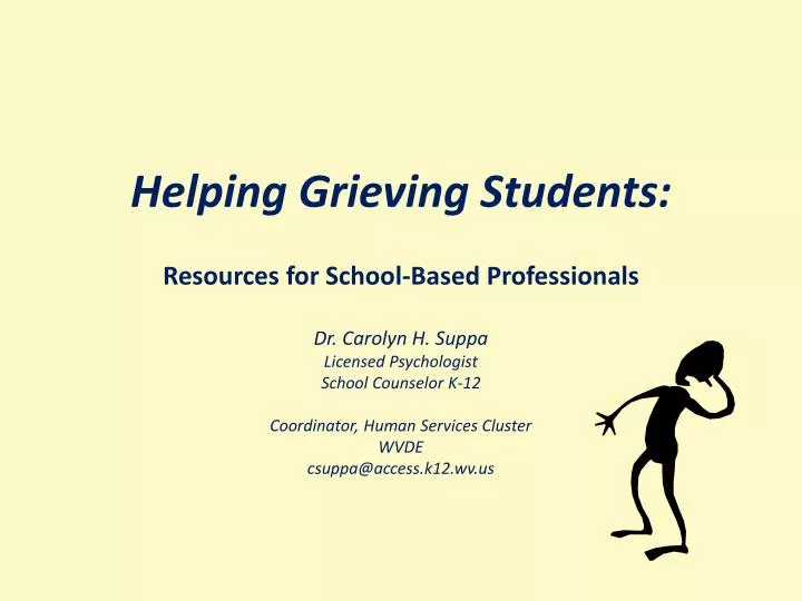 helping grieving students n.