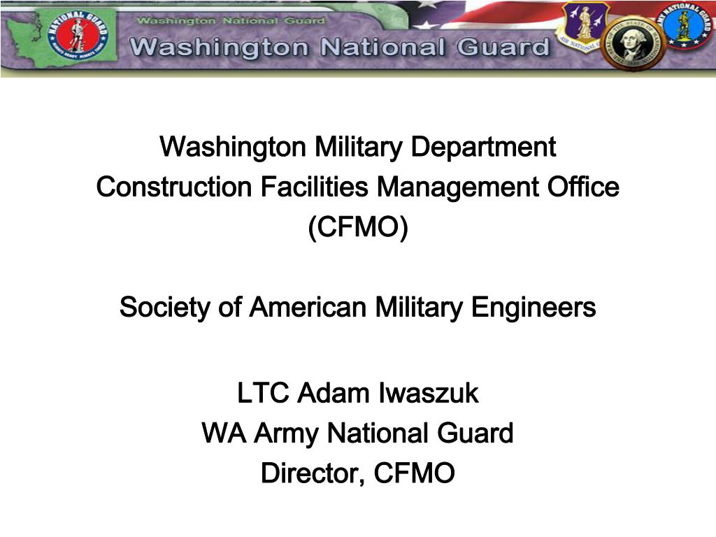 PPT - Washington Military Department Construction Facilities Management ...