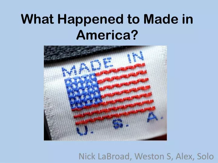 what happened to made in america n.