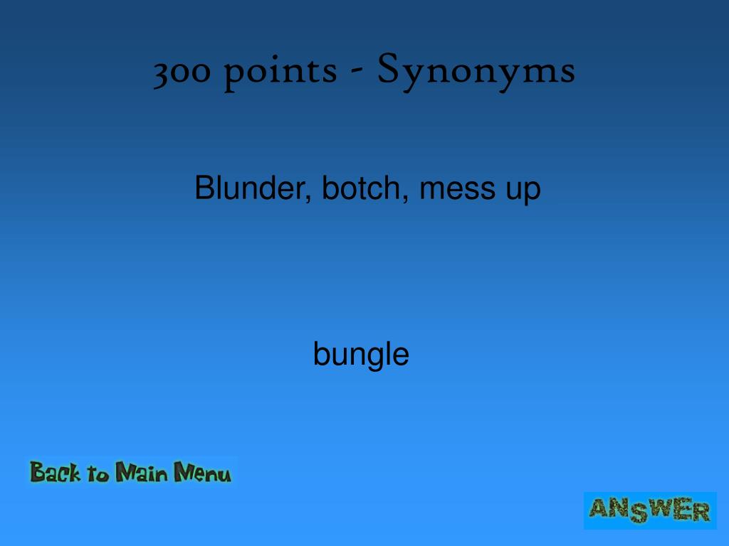 Synonyms of Blunder, Blunder ka synonyms, similar word of Blunder