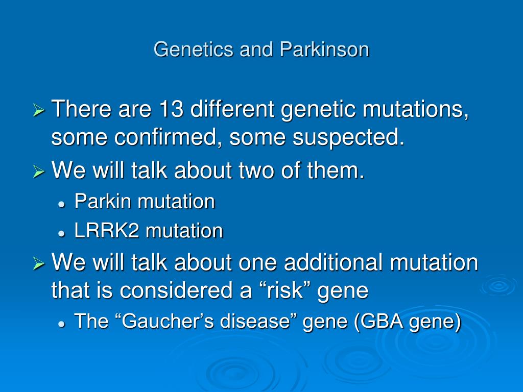 PPT - Genetics Of Parkinson PowerPoint Presentation, Free Download - ID ...