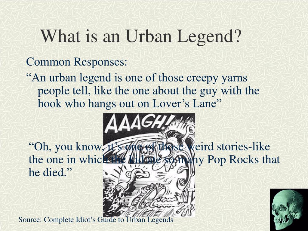 PPT What Is An Urban Legend PowerPoint Presentation Free Download 