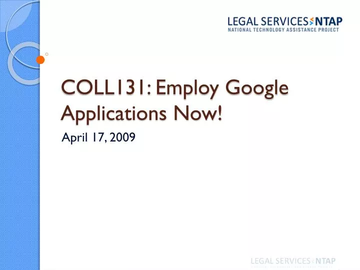 coll131 employ google applications now n.