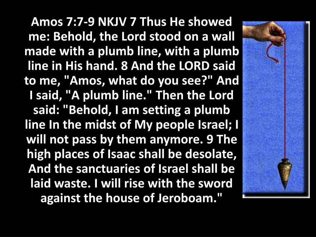 PPT - The Plumb Line of the Lord- His Law PowerPoint Presentation, free ...