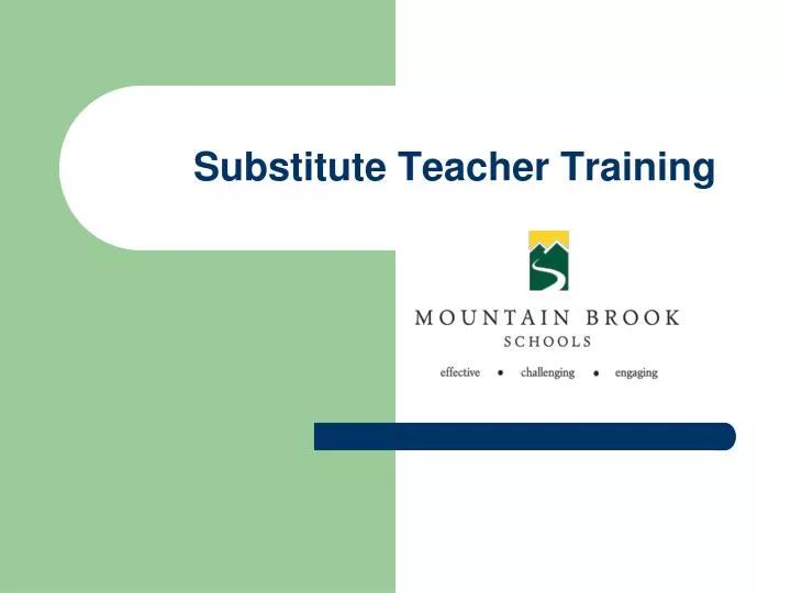 PPT Substitute Teacher Training PowerPoint Presentation Free