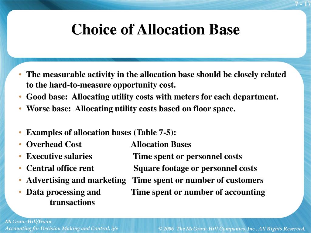 PPT - Cost Allocation: Theory PowerPoint Presentation, free download -  ID:2775812