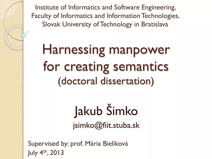 Dissertation semantics