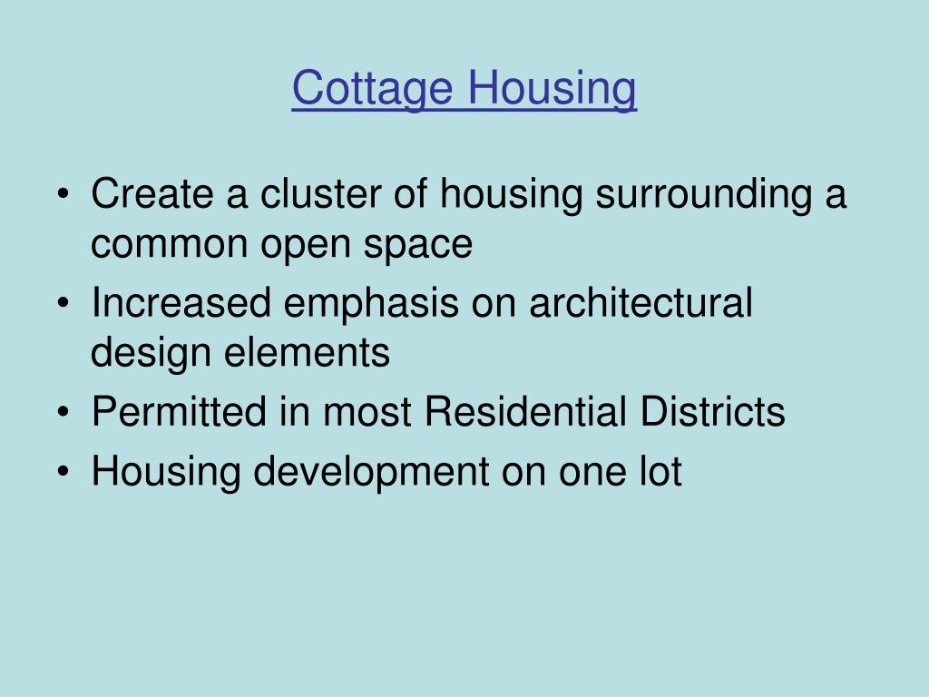 housing projects terminology
