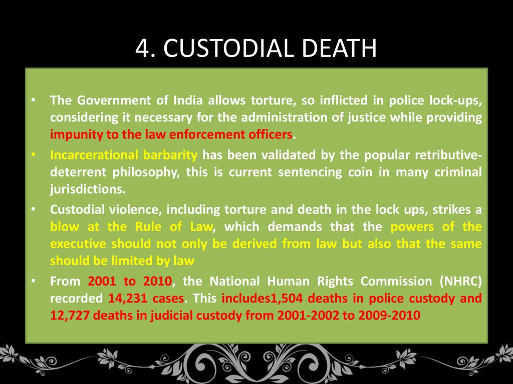 PPT - Police and Custodial Violence in India: A Human Rights ...
