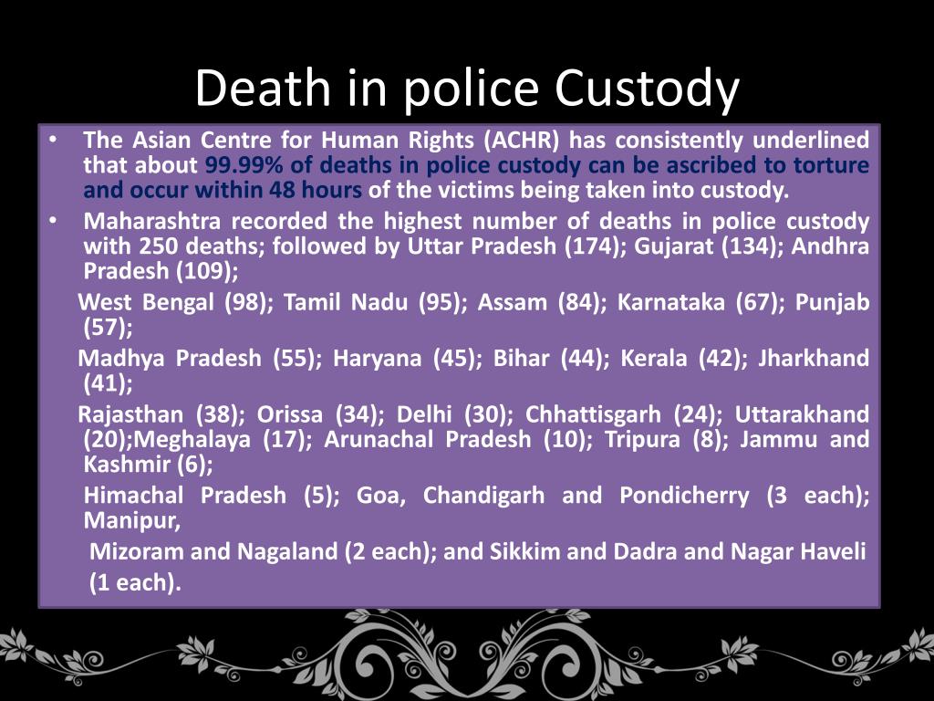 PPT - Police and Custodial Violence in India: A Human Rights ...