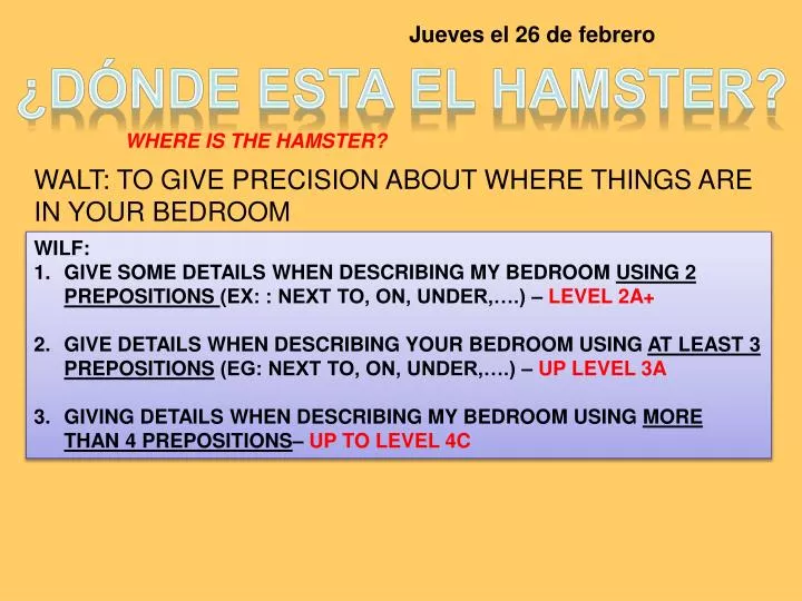 Ppt Donde Esta El Hamster Powerpoint Presentation Free
