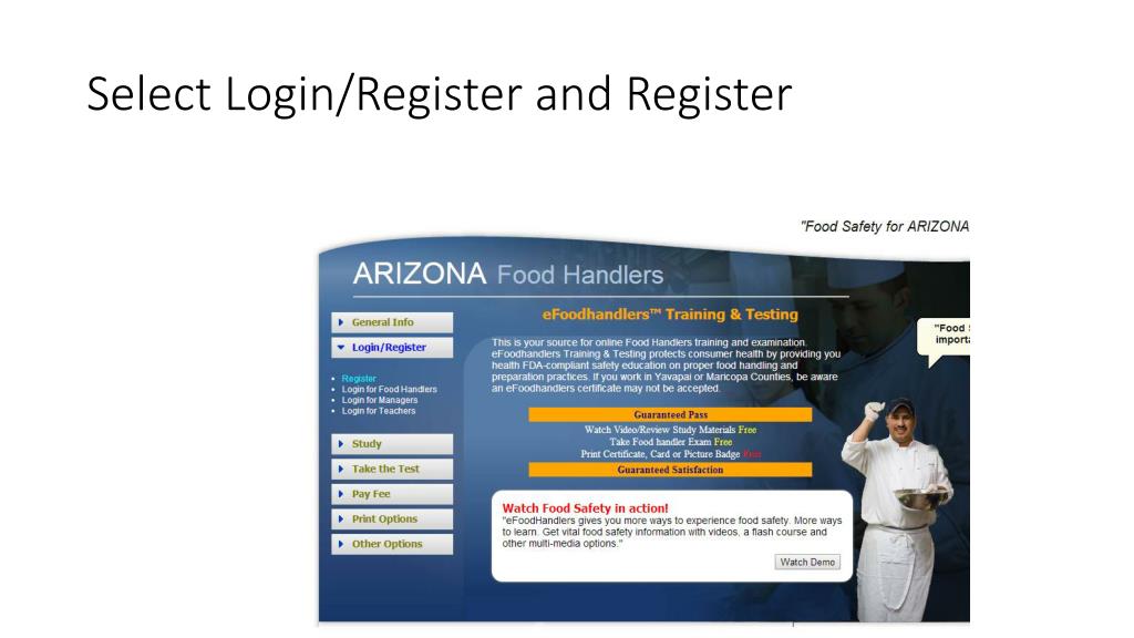 PPT AZ Food Handlers Card PowerPoint Presentation, free download ID2778554