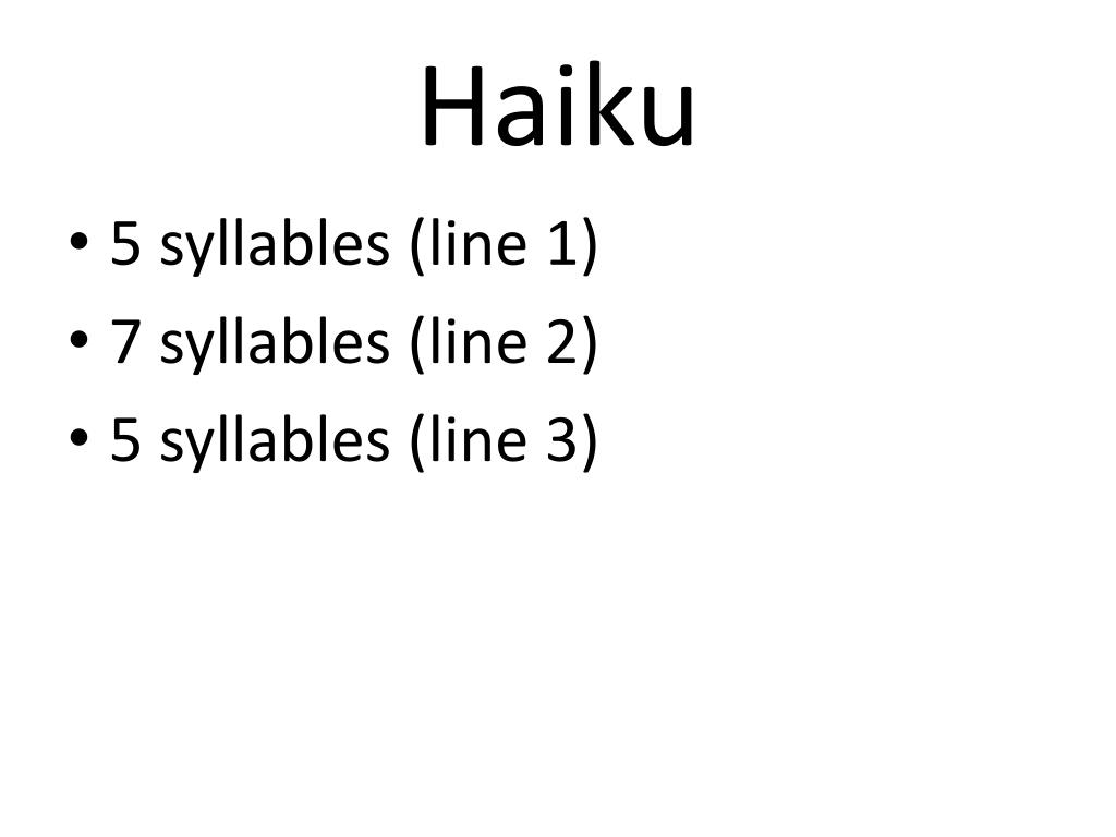 ppt haiku powerpoint presentation id 2778867 haiku powerpoint