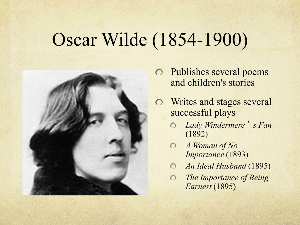 Oscar Wilde (1854-1900) .