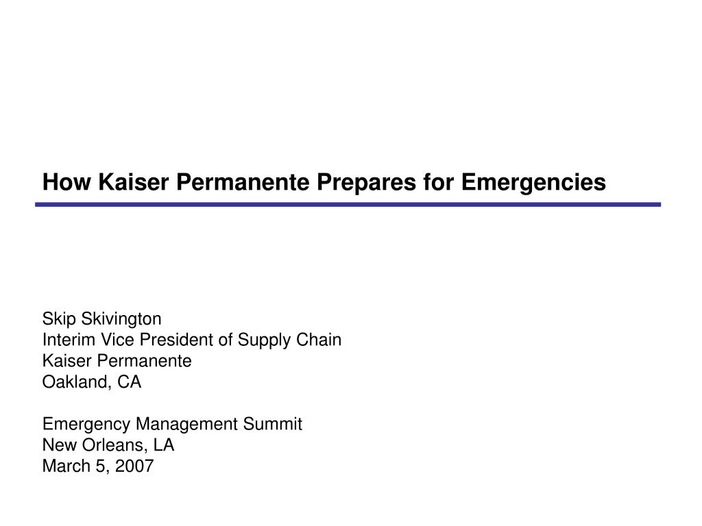 Ppt Skip Skivington Interim Vice President Of Supply Chain