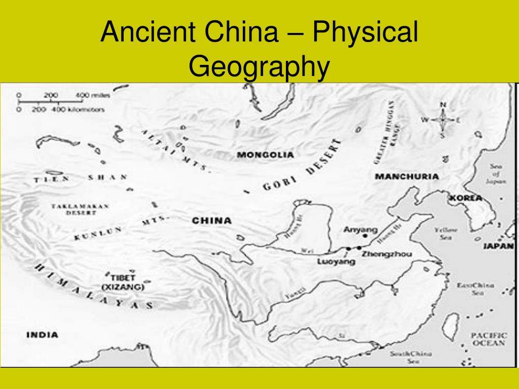 Ancient China Map With Rivers
