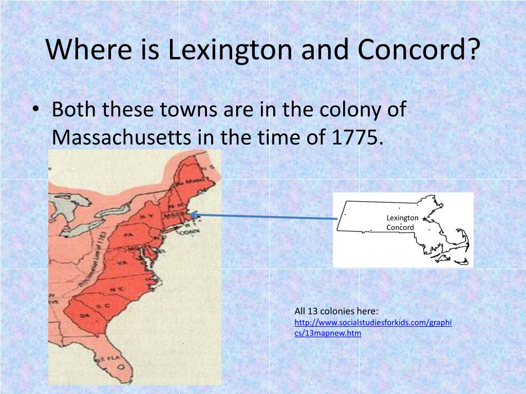 PPT - The Battle of Lexington and Concord PowerPoint Presentation, free ...