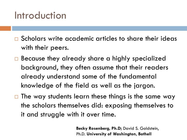 how to write an academic paper