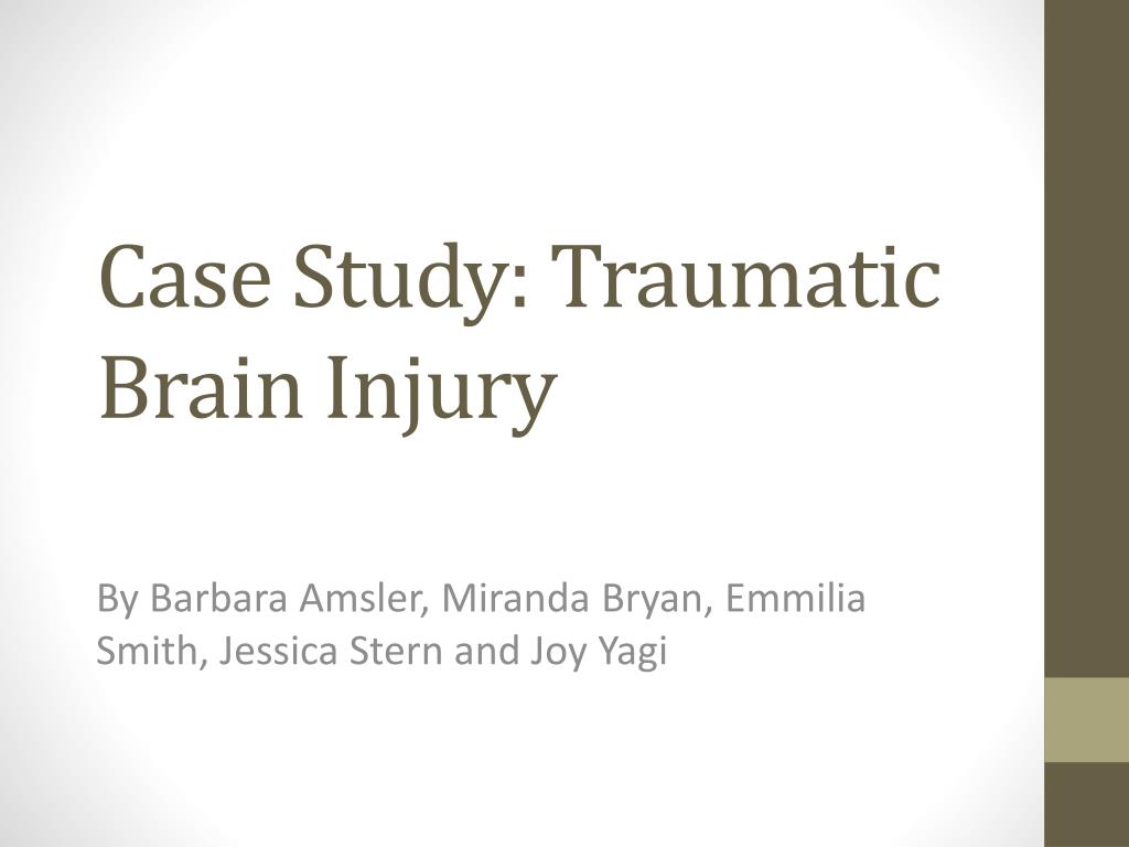 case study traumatic brain injury