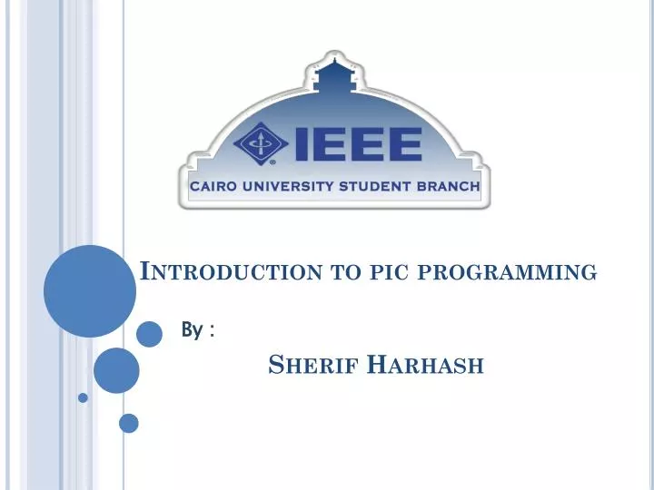 PPT - Introduction to pic programming PowerPoint Presentation, free ...