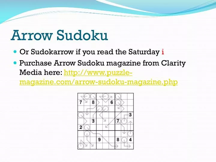 non consecutive arrow sudoku