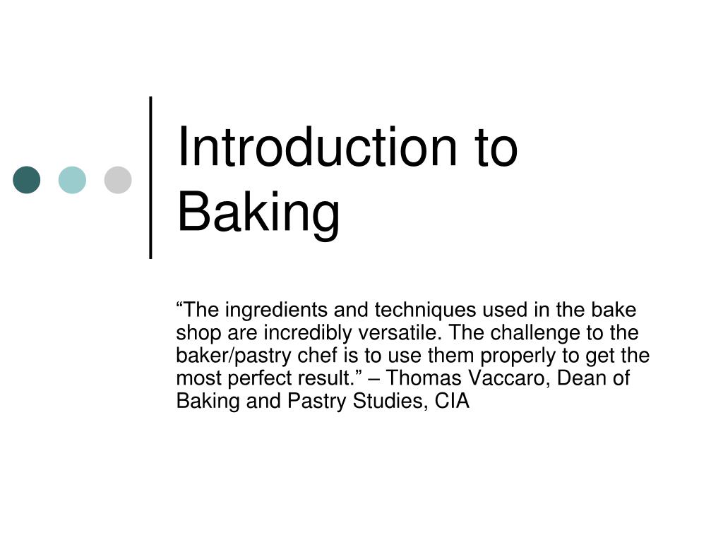 example of research title about baking