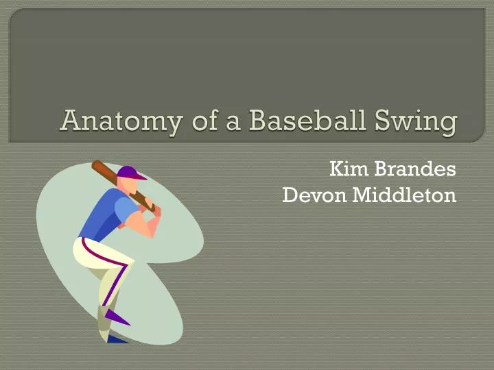 anatomy of a baseball swing n.