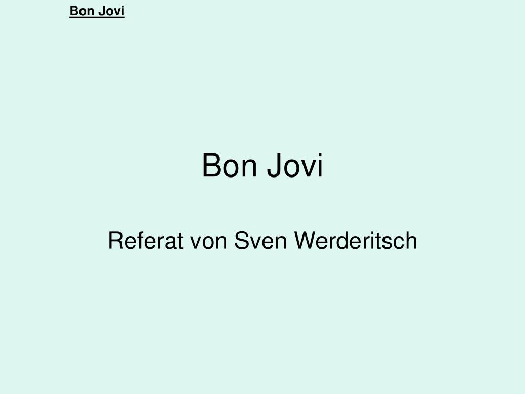 PPT - Bon Jovi PowerPoint Presentation, free download - ID:2781873