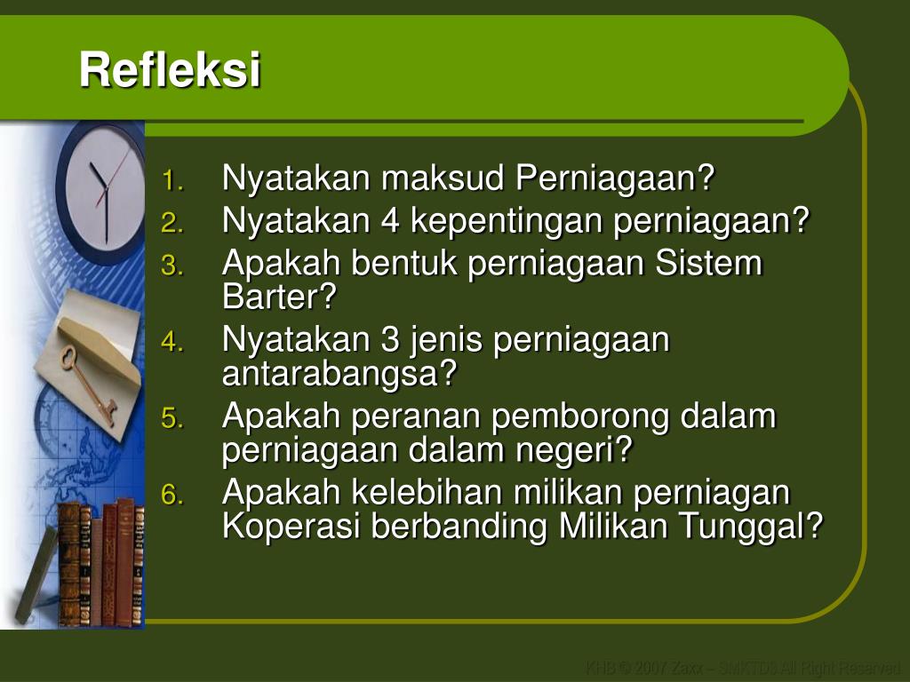 PPT - BAB 3 PERNIAGAAN DAN KEUSAHAWANAN PowerPoint Presentation 