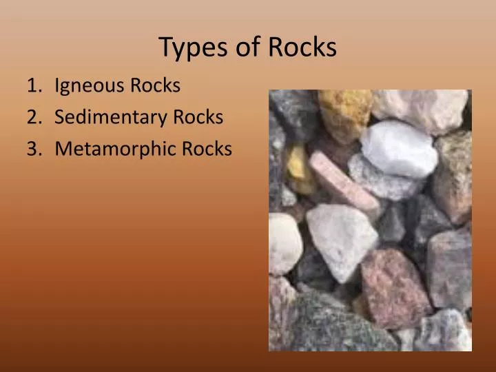 types of rocks presentation