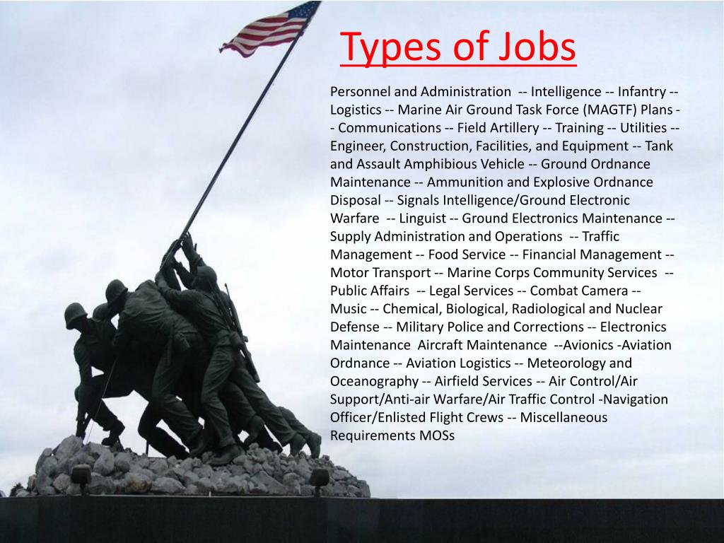 What Jobs Does The Marine Corps Offer