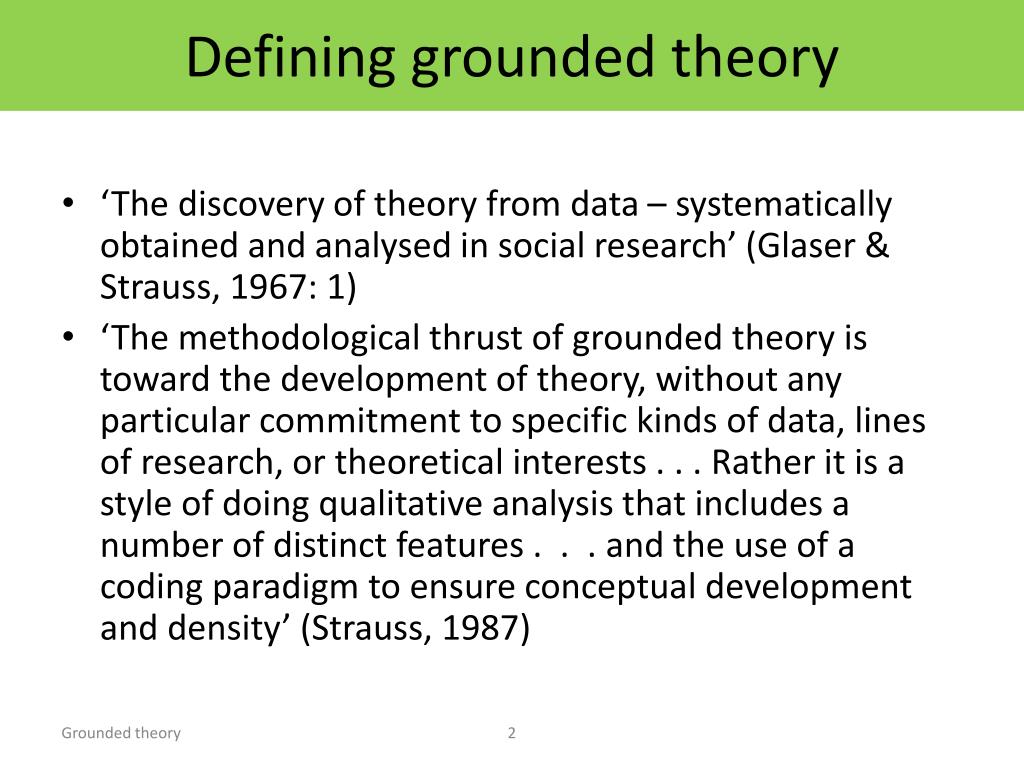 PPT - Grounded theory-History PowerPoint Presentation, free download ...