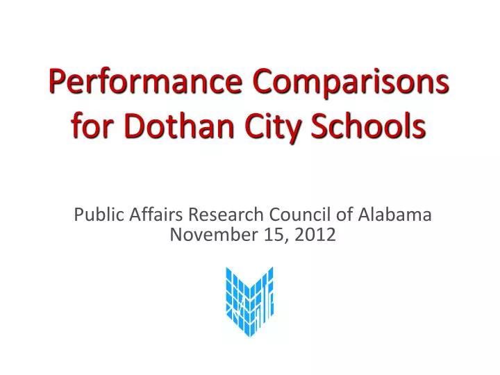 performance comparisons for dothan city schools n.