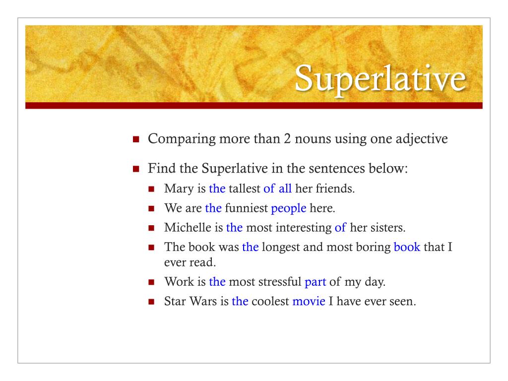 1 find the adjective. Wordwall Comparatives and Superlatives. Comparatives and Superlatives(2) sentences.