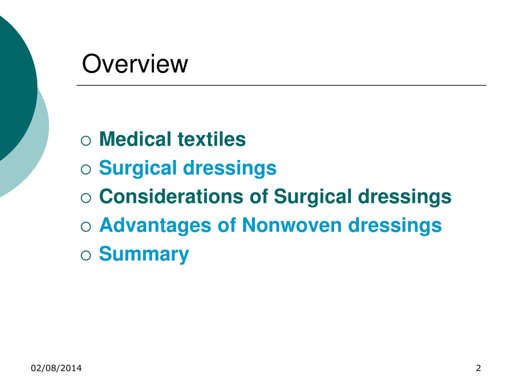 PPT NONWOVEN SURGICAL DRESSINGS PowerPoint Presentation, free