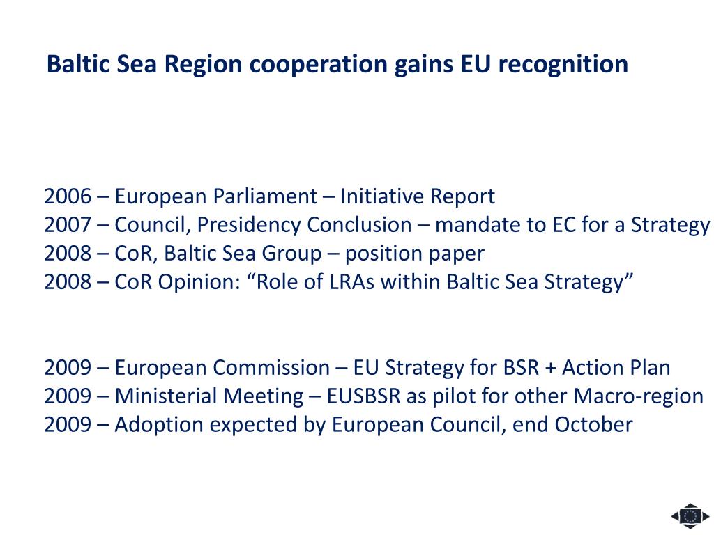 PPT - The EU Strategy for the Baltic Sea Region. Multilevel governance ...