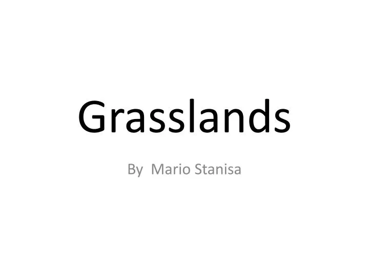 grasslands n.