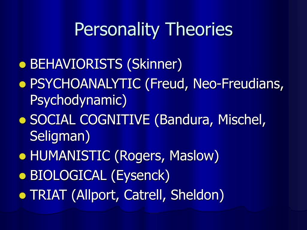 Ppt Personality Theories Powerpoint Presentation Free Download Id