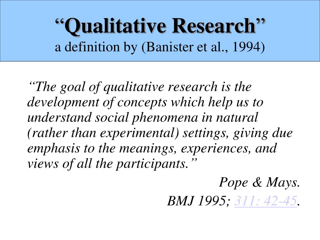 definition of qualitative research according to authors