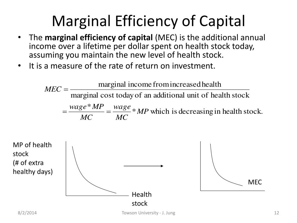 marginal efficiency of capital