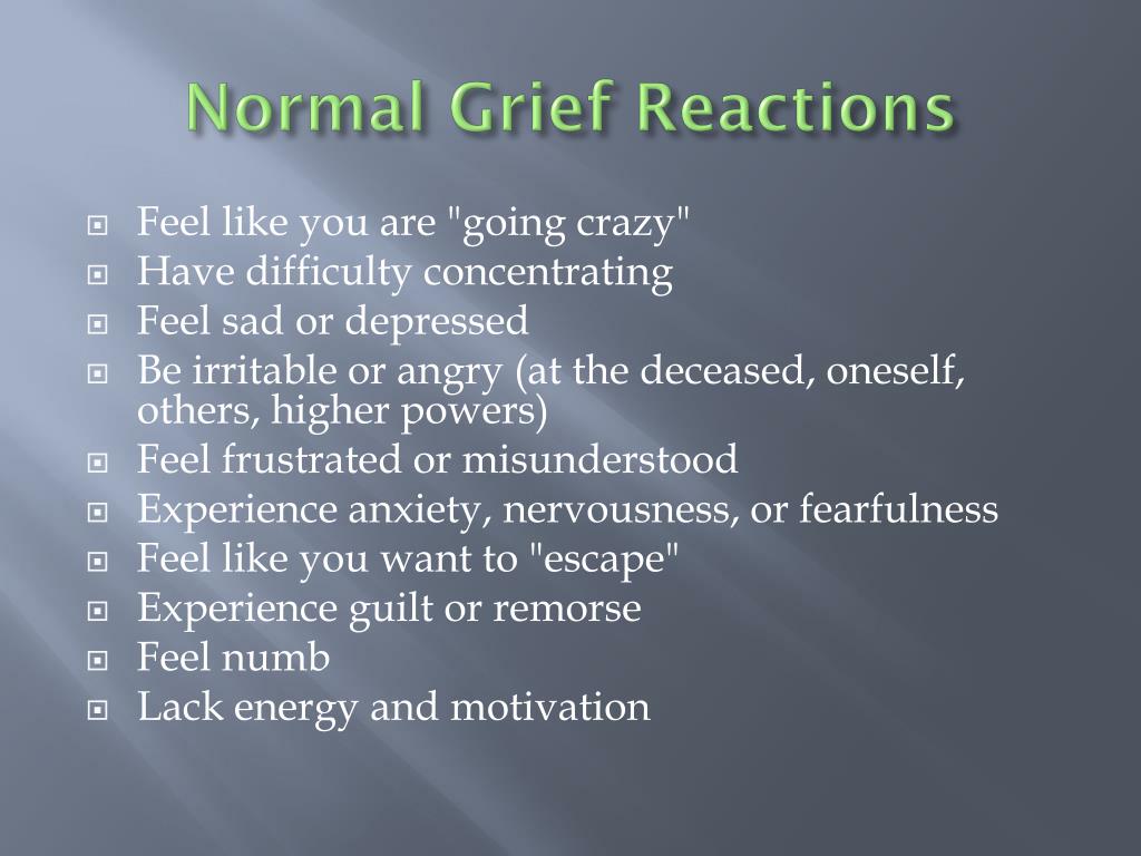 PPT - Grief and loss PowerPoint Presentation, free download - ID:2787215