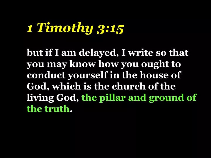 ラブリー 1 Timothy 3 15