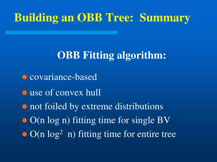 PPT - Proximity Queries Using Spatial Partitioning & Bounding Volume ...