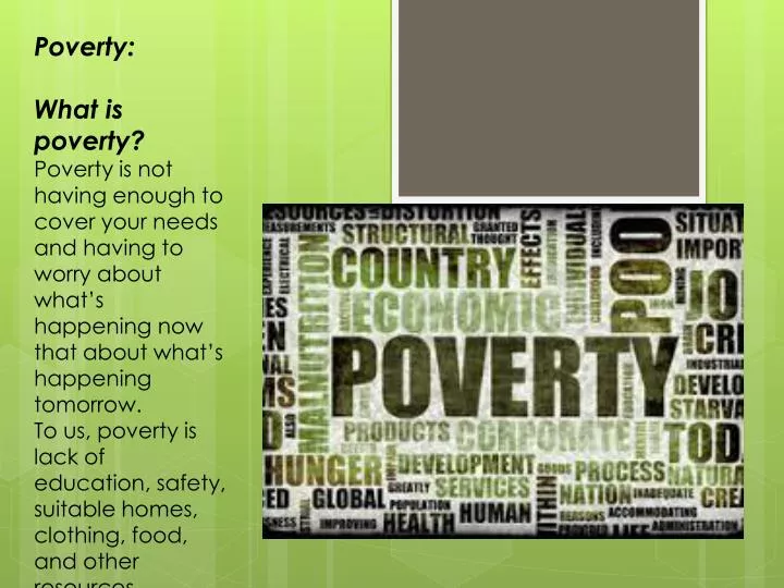 powerpoint presentation topics on poverty