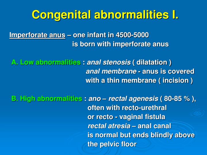 Apologise, but, Congenital imperforate anus and recto-vaginal fistula think, that Congenital imperforate anus and recto-vaginal fistula think