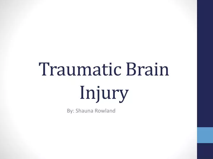 traumatic brain injury n.