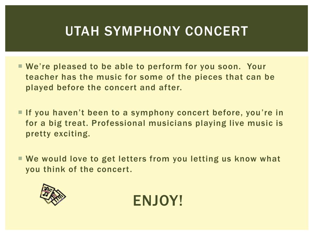Utah Symphony Seating Chart