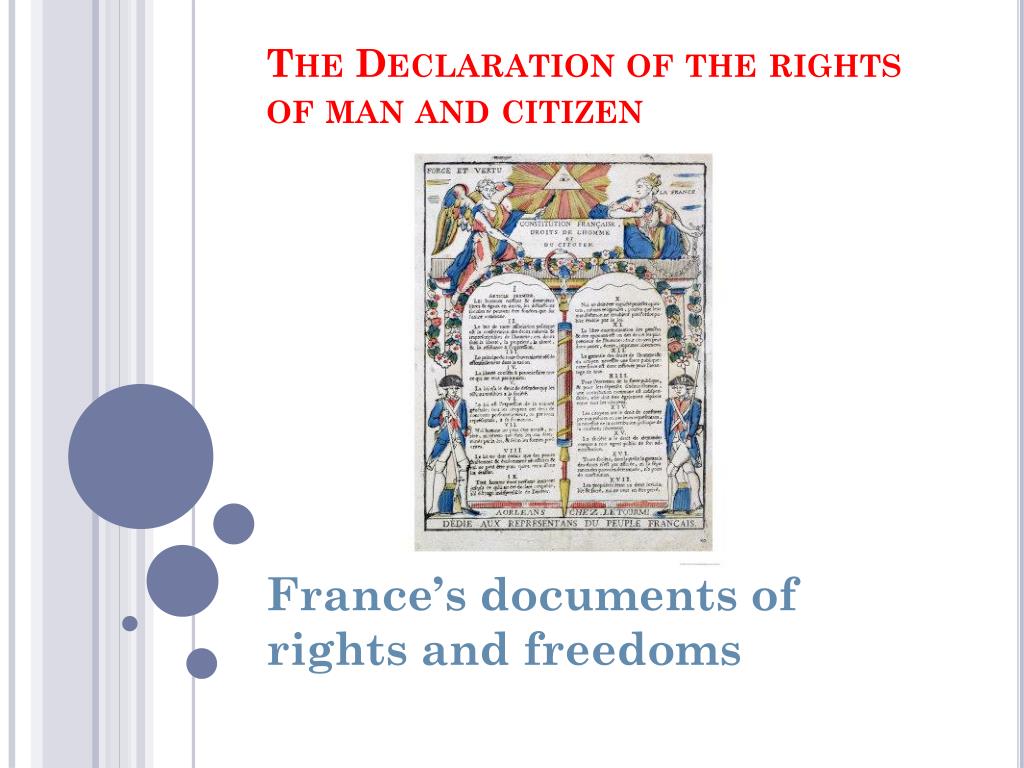 PPT - The Declaration of the rights of man and citizen PowerPoint  Presentation - ID:2790372