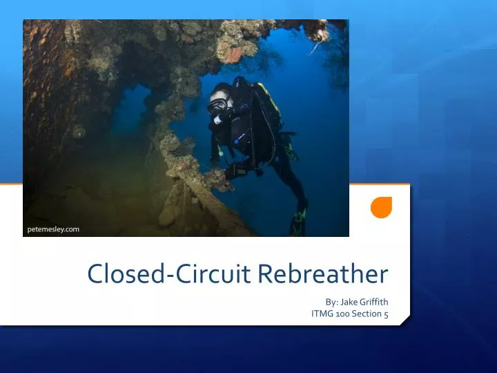 closed circuit rebreather n.