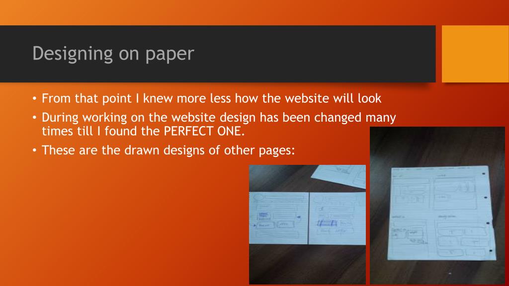 Powerpoint Dessing Paper PPT - Interface & Interactive Design PowerPoint Presentation, free ...